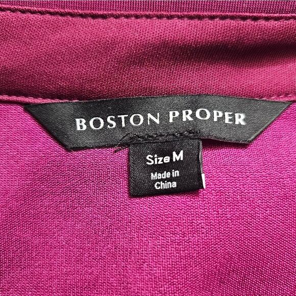 SOLD!!! BOSTON PROPER Beyond Travel Sleeveless Dress Acai Berry - Size Medium - Picture 9 of 10